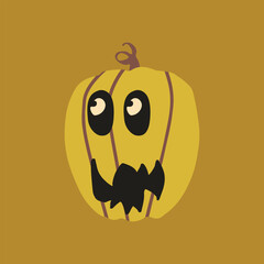 Retro Ghost Halloween t-shirt design. Cute cartoon. vintage vector illustration