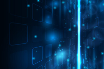 Vector abstract technology perspective Hi-tech communication concept futuristic background.