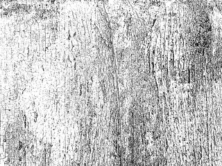 Distressed wooden texture with peeling black and white paint. Versatile grunge overlay for creative designs. Vector illustration
