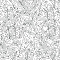 Nude Leaves Line Art Patterns