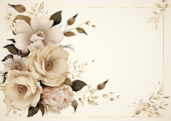 card floral invitation