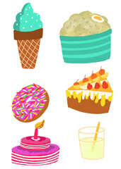 set of cupcakes