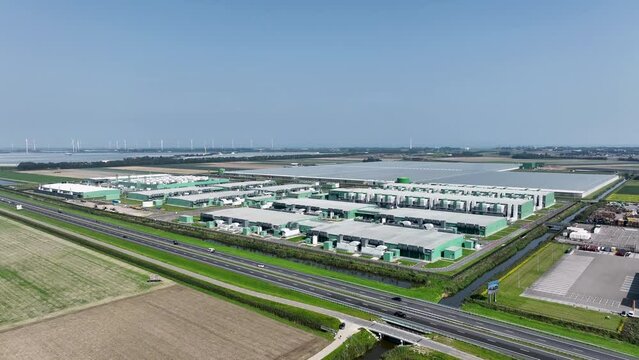 Middenmeer / The Netherlands - August 9th 2023: Microsoft Data Center Middenmeer, The Netherlands