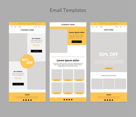 Email marketing newsletter template for fashion promotion business