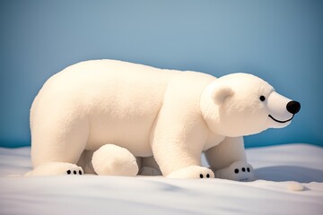 Irresistibly Cute Polar Bear Plush Toys Your New Huggable Friends. AI Generated.