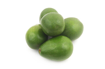 Avocados isolated on white background