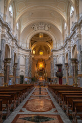 Interior of the church