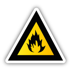 panneau danger feu
