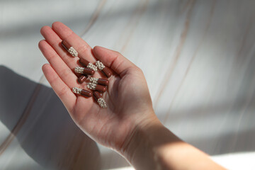 pills in hand.many pills.illness and treatment.colds and flu.taking medications.vitamins and minerals for health.health supplements.health problems.antidepressants.pharmaceuticals.medicine for health.