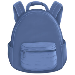 blue school bag