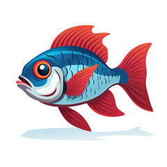 Oceanic Marvel Fish Illustration