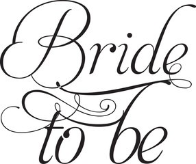 Bride to be vector sign design laser cut