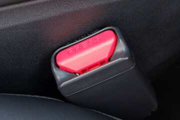 Red Seatbelt Lock