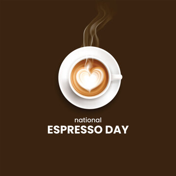 National Espresso Day. vector illustration Espresso.