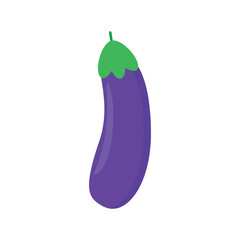 Flat design of an eggplant or aubergine