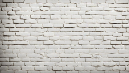 Obraz premium White brick wall texture and background design.