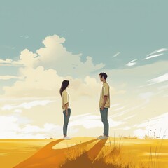 couple on the beach