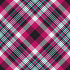 Plaid texture tartan of vector check seamless with a background fabric pattern textile.
