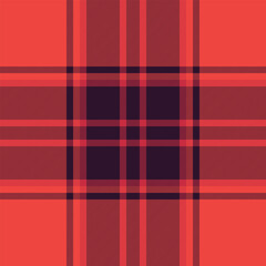Plaid pattern texture of seamless tartan vector with a fabric check background textile.