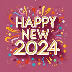 2024 happy new year with Generative AI.