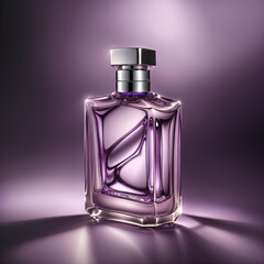 perfume bottle isolated on black,Generative AI