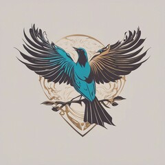 Fototapeta premium illustration of a bird