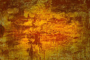 Old cracked paint in craquelure on a rusty metal surface Grunge rusted metal texture. Rusty...
