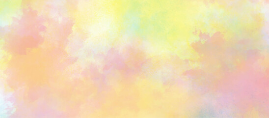 abstract watercolor background .watercolor background with pink and yellow color. Fantasy light red, pink shades watercolor background. subtle watercolor pink yellow gradient illustration.