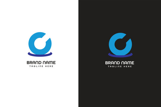 c letter modern logo 