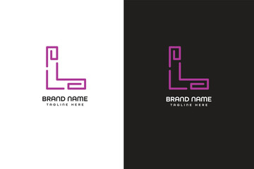 L letter modern logo 