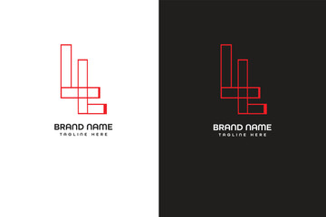 L letter modern logo 