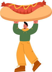 Man with food