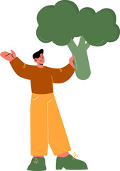 Man with food