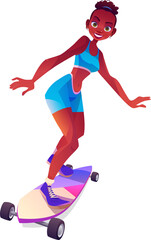 Obraz premium longboard Woman