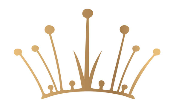 elegant gold crown