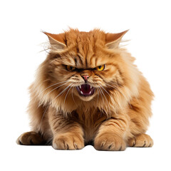 Obraz premium cat looking isolated on white