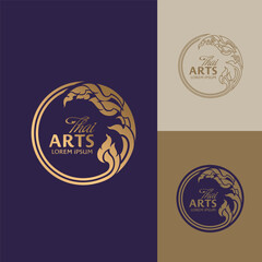 Concept of Thai Art vector designs 
