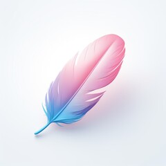 Feather mascot for a company 3D logo. Generative AI