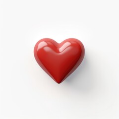 Heart mascot for a company 3D logo. Generative AI