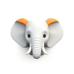 Elephant mascot for a company 3D logo. Generative AI