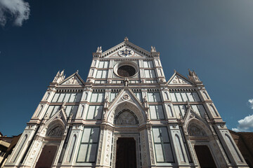 The Basilica of Santa Croce in Florence, Italy