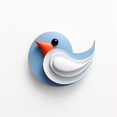 Obraz premium Bird mascot for a company 3D logo. Generative AI