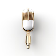 Microphone mascot for a company 3D logo. Generative AI