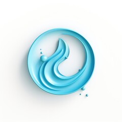 Water mascot for a company 3D logo. Generative AI