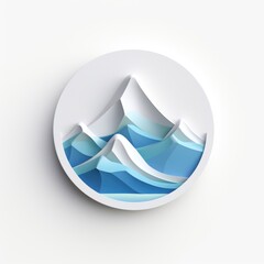 Mountain mascot for a company 3D logo. Generative AI