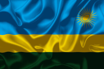 Rwanda national country flag background texture National day or Independence day design for celebration illustrations