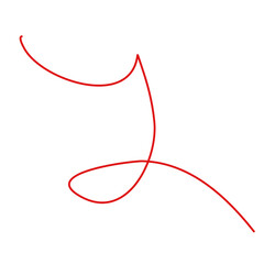 Red Thread Vector