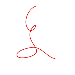 Red Thread Vector