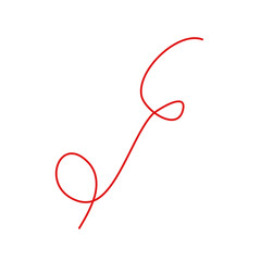 Red Thread Vector