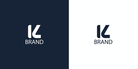 Vector KL Letter Logo Design